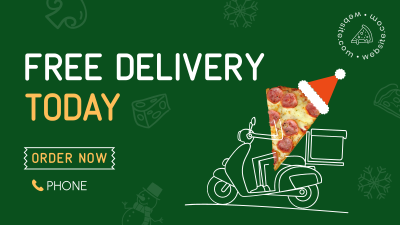 Holiday Pizza Delivery Facebook event cover Image Preview