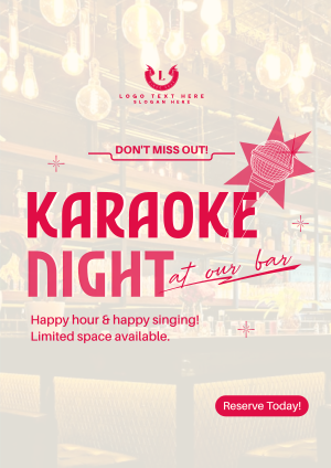 Reserve Karaoke Bar Flyer Image Preview