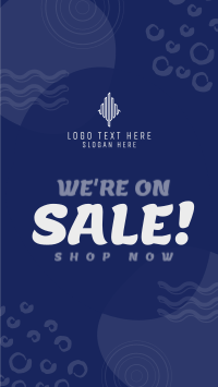 Minimalist Swirly and Dots Promo Sale Facebook story Image Preview