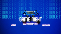 Game Night Console YouTube Banner Image Preview