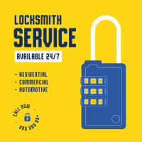 Locksmith Services Linkedin Post Design