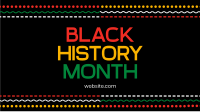 Black History Lines Facebook Event Cover Design