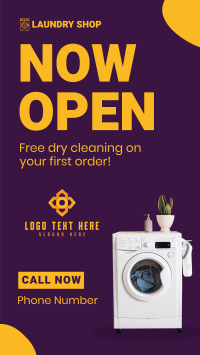Laundry Shop Opening Instagram Story Design