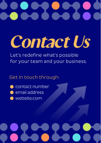 Corporate Connect with Us Poster Design