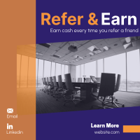 Minimalist Refer and Earn Instagram post Image Preview