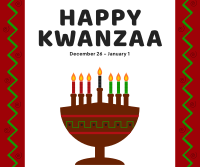 Happy Kwanzaa Facebook Post Design