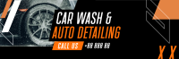 Car Wash Auto detailing Service Twitter header (cover) Image Preview