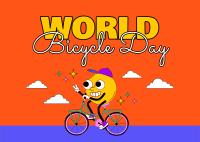 Celebrate Bicycle Day Postcard Design