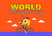 Celebrate Bicycle Day Postcard Image Preview