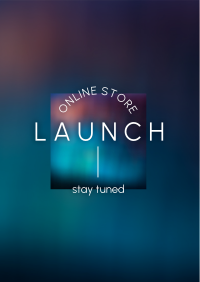 Online Store Launch Flyer Image Preview