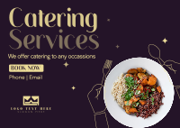 Catering At Your Service Postcard Image Preview
