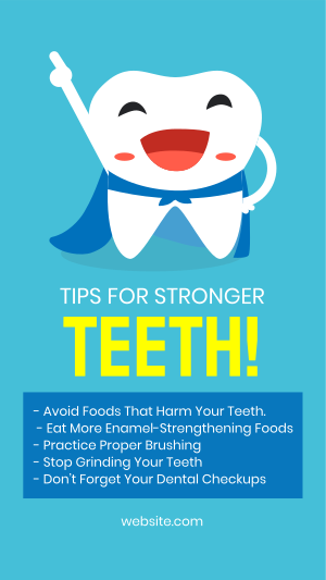 Stronger Teeth Facebook story Image Preview