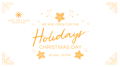 Open On Holidays Facebook event cover Image Preview