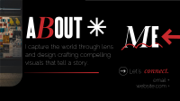 About Me Dark Themed Facebook event cover Image Preview