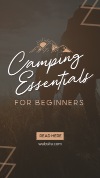 Your Backpack Camping Needs Instagram Reel Design