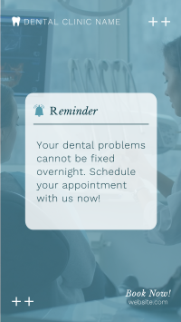 Dental Appointment Reminder Instagram Story Design