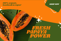 Fresh Papaya Power Pinterest Cover Design