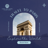 Travel to Paris Instagram post Image Preview