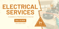 Anytime Electrical Solutions Twitter Post Design