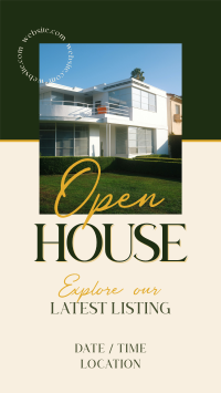 Open House Real Estate Facebook Story Design