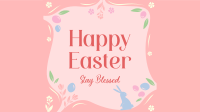 Blessed Easter Greeting Animation Image Preview