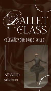 Elegant Ballet Class Instagram Reel Design