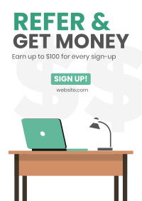 Refer And Get Money Flyer Image Preview