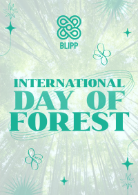 Modern Quirky Day of Forest Flyer Design