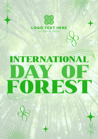 Modern Quirky Day of Forest Flyer Design