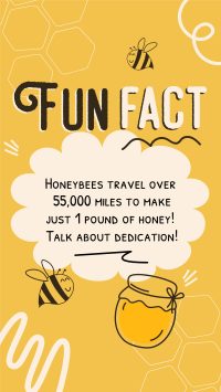 Honey Bees Fact Instagram Reel Design