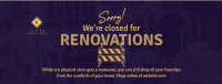 Closed for Renovations Facebook Cover Image Preview