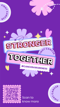 We're Stronger than Cancer Instagram story Image Preview
