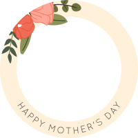 Mother's Day Ornamental Flowers Pinterest Profile Picture Design