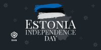 Simple Estonia Independence Day Twitter Post Image Preview
