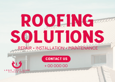 Professional Roofing Solutions Postcard Image Preview