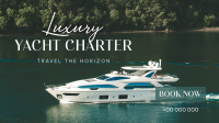 Luxury Yacht Charter Facebook Event Cover Design