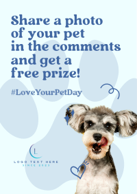 Cute Pet Lover Giveaway Flyer Image Preview