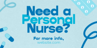 Caring Professional Nurse Twitter Post Image Preview