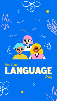 Mother Language Celebration Facebook Story Design