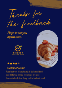 Cafe Customer Feedback Flyer Image Preview