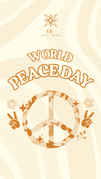 Hippie Peace Facebook story Image Preview