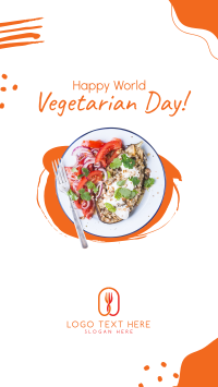 Happy Vegetarian Day! Facebook story Image Preview