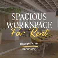 Spacious Space Rental Instagram Post Design