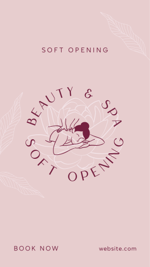 Spa Soft Opening  Facebook story Image Preview
