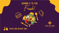 Fresh Food Bowl Delivery Facebook Event Cover Design