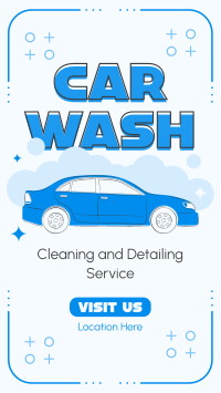 Car Cleaning and Detailing TikTok Video Design