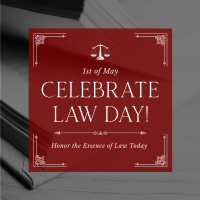 Formal Law Day Instagram Post Design