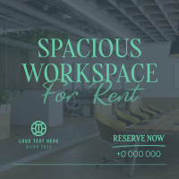 Spacious Space Rental Linkedin Post Design