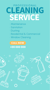 Cleaning Company Facebook Story Design