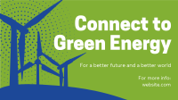 Green Energy Silhouette Facebook Event Cover Design